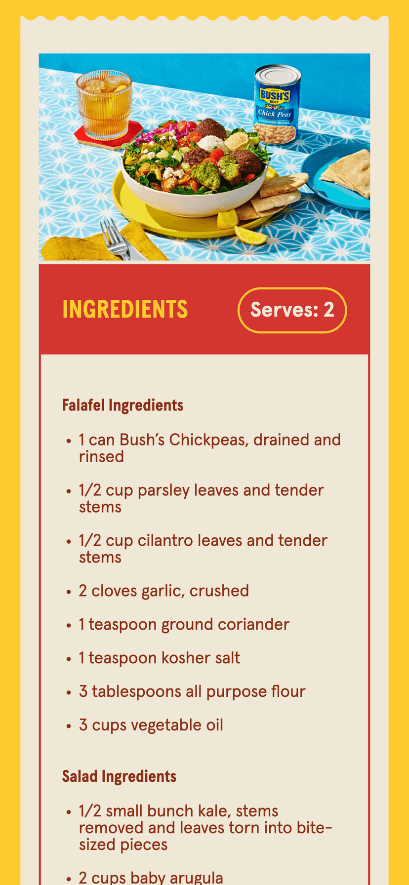 bushes beans recipe page