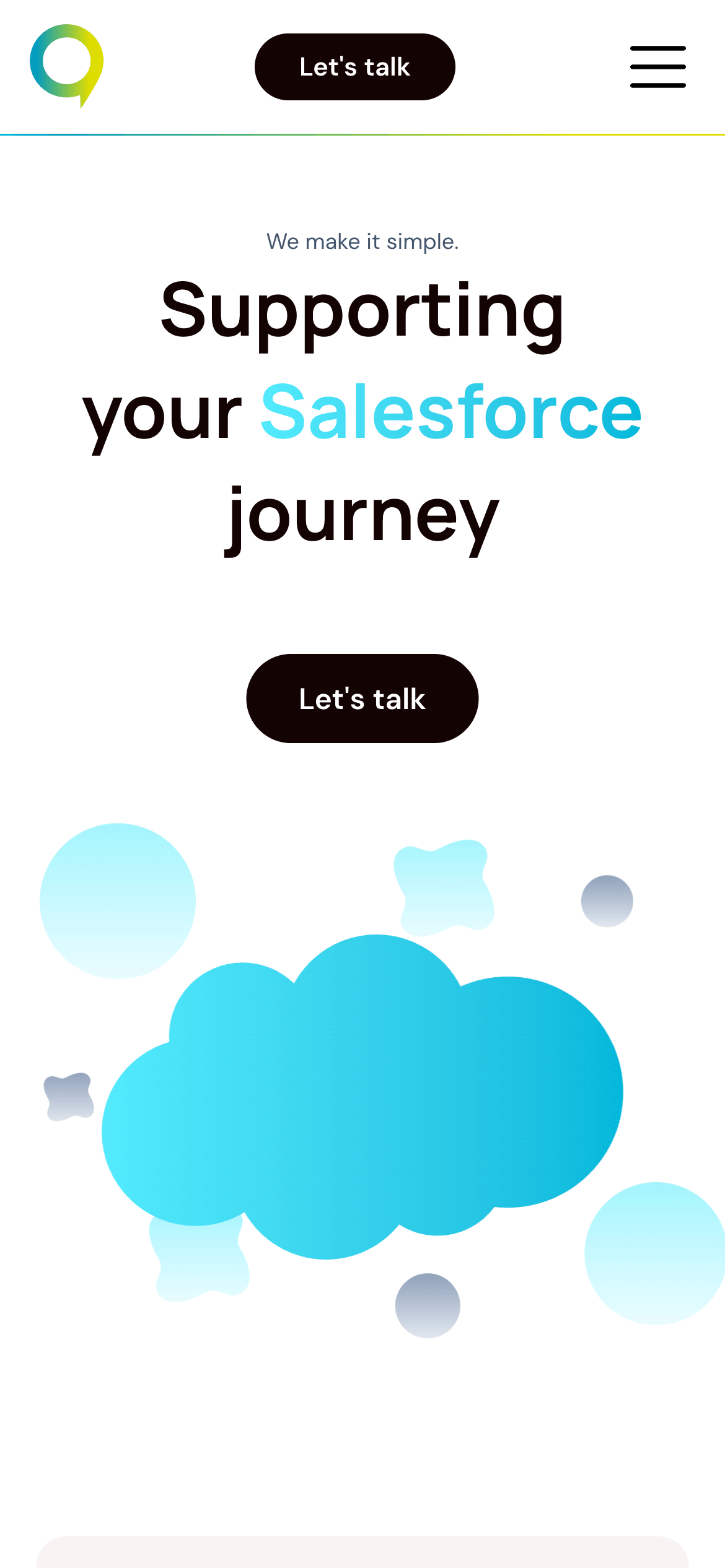 cloudsands hero salesforce service page